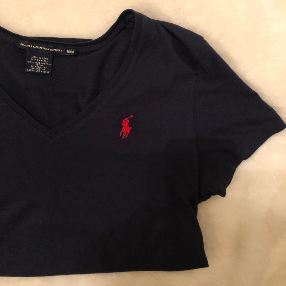 Ralph Lauren Polo // Navy V Neck Tee